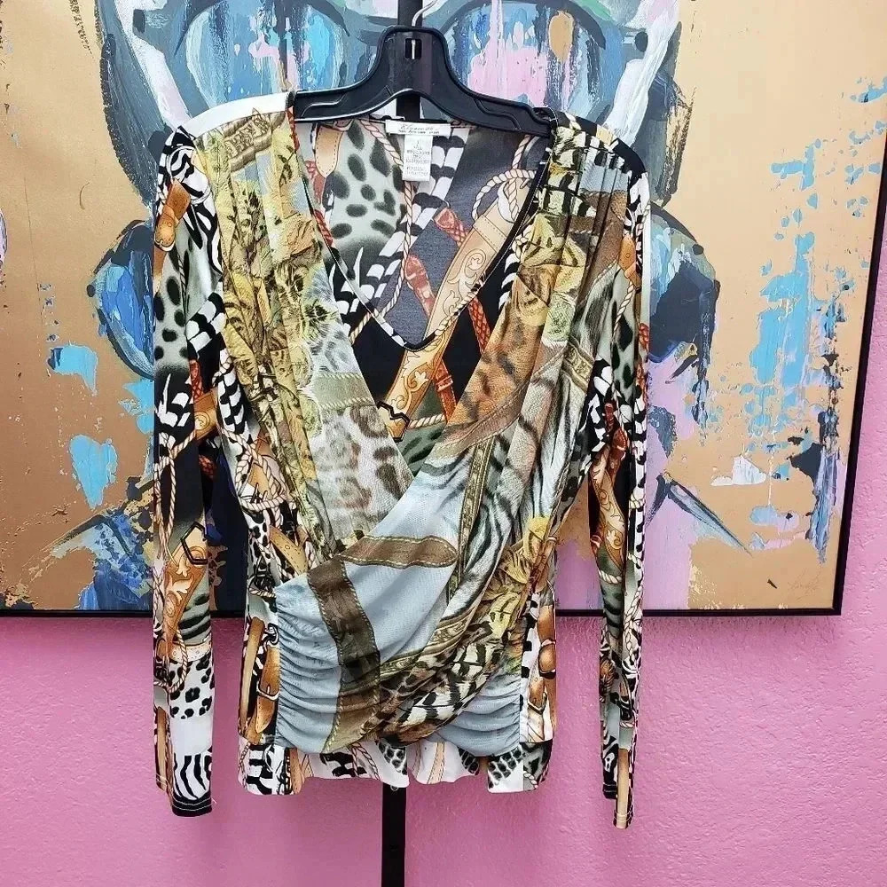 Elysee 26 Cross Front Blouse